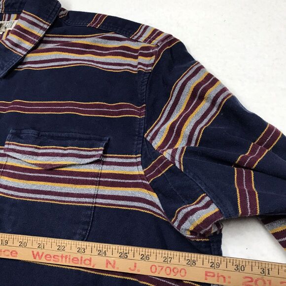 DULUTH Burlyweight Chamois Flannel Heavy Shirt Shacket Men 3XL Serape Stripe - Picture 8 of 12